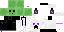 Minecraft skin texture, 64x32 legacy pixels