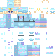 Minecraft skin texture, 64x64 pixels