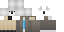 Minecraft skin texture, 64x32 legacy pixels