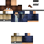 Minecraft skin texture, 64x64 pixels