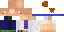 Minecraft skin texture, 64x32 legacy pixels
