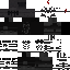 Black Minecraft skin texture, 64x64 pixels