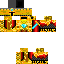 Minecraft skin texture, 64x64 pixels
