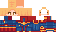 Minecraft skin texture, 64x32 legacy pixels