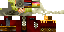 Minecraft skin texture, 64x32 legacy pixels