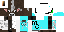 Minecraft skin texture, 64x32 legacy pixels