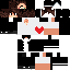 Minecraft skin texture, 64x64 pixels