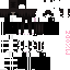 Black Minecraft skin texture, 64x64 pixels