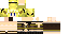 Minecraft skin texture, 64x32 legacy pixels