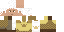 Minecraft skin texture, 64x32 legacy pixels
