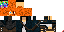 Minecraft skin texture, 64x32 legacy pixels