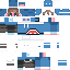 Minecraft skin texture, 64x64 pixels