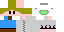 Minecraft skin texture, 64x32 legacy pixels