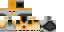 Minecraft skin texture, 64x32 legacy pixels