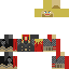 Minecraft skin texture, 64x64 pixels