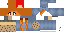 Minecraft skin texture, 64x32 legacy pixels
