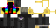 Minecraft skin texture, 64x32 legacy pixels