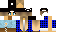 Minecraft skin texture, 64x32 legacy pixels