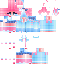 Blue Minecraft skin texture, 64x64 pixels