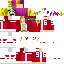Minecraft skin texture, 64x64 pixels