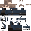 Minecraft skin texture, 64x64 pixels