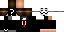 Minecraft skin texture, 64x32 legacy pixels