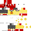 Minecraft skin texture, 64x64 pixels