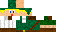 Minecraft skin texture, 64x32 legacy pixels