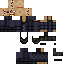 Minecraft skin texture, 64x64 pixels