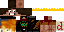 Minecraft skin texture, 64x32 legacy pixels