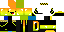 Minecraft skin texture, 64x32 legacy pixels