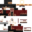 Minecraft skin texture, 64x64 pixels