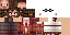Minecraft skin texture, 64x32 legacy pixels