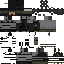 Minecraft skin texture, 64x64 pixels
