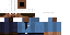 Minecraft skin texture, 64x32 legacy pixels