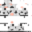 White Minecraft skin texture, 64x64 pixels