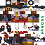 Minecraft skin texture, 64x64 pixels