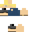 Minecraft skin texture, 64x64 pixels