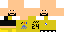Minecraft skin texture, 64x32 legacy pixels