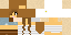Minecraft skin texture, 64x32 legacy pixels