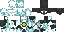 Minecraft skin texture, 64x32 legacy pixels