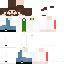 Minecraft skin texture, 64x64 pixels