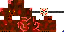 Minecraft skin texture, 64x32 legacy pixels