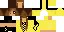 Minecraft skin texture, 64x32 legacy pixels