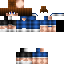 Minecraft skin texture, 64x64 pixels