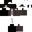 Gray Minecraft skin texture, 64x64 pixels