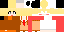 Minecraft skin texture, 64x32 legacy pixels