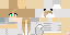 Minecraft skin texture, 64x32 legacy pixels
