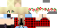 Minecraft skin texture, 64x32 legacy pixels