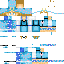 Minecraft skin texture, 64x64 pixels